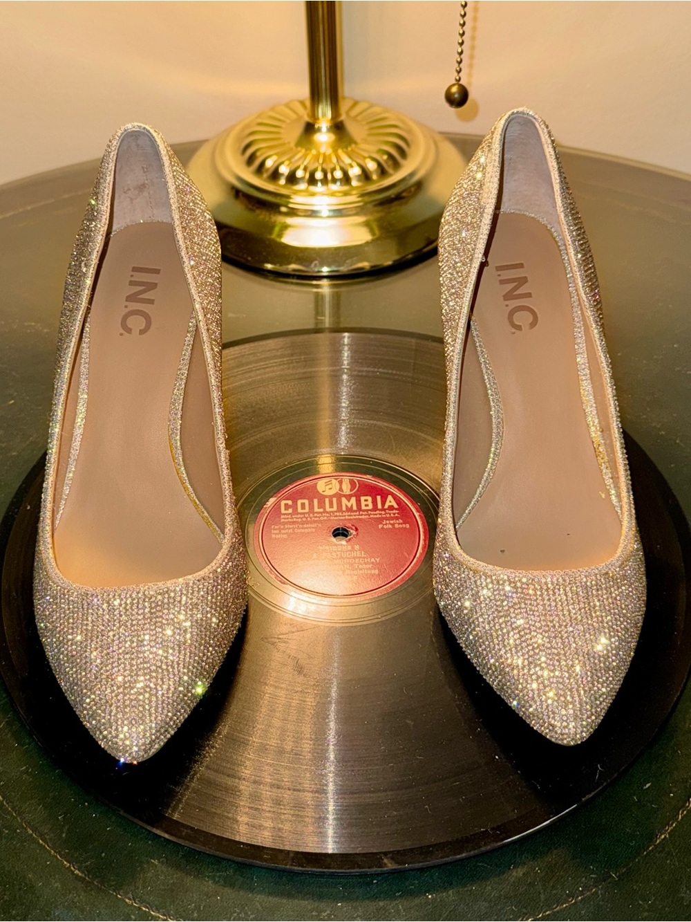 INC International Concepts Glitter Zitah pumps
